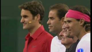 Rafa Nadal junto a Federer Agassi y Sampras juegan por Haití [upl. by Nikola]