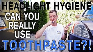 Restore Car Headlights with TOOTHPASTE [upl. by Edas]