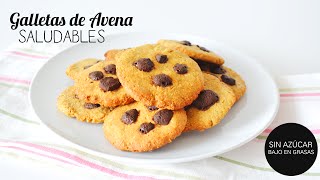 Galletas de AVENA con chispas de chocolate SALUDABLES Y FÁCILES  BACK TO SCHOOL [upl. by Hendry]