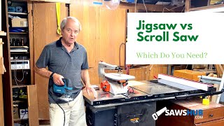 Jigsaw vs Scroll What Types of Cuts Does Each Reciprocating Saw Make [upl. by Onairda]