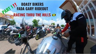 BOASY BIKERS  Fada Gary Stakeout PART 1  20 Bikes race through the hills of Jamaica  BikeLife [upl. by Anirahs]