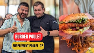 Un QUADRUPLE BURGER POULET dans un RESTO BISTRONOMIQUE à CHATEAUROUX [upl. by Alekim]