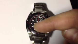 Seiko sportura Chronograph reset after battery replacement [upl. by Axia]