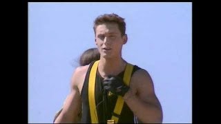 Fort Boyard 1997  Frank Delay des 2BE3 au Saut de LAnge [upl. by Ettie]