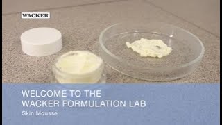 WACKER Formulation Lab  Skin Mousse [upl. by Lanita]