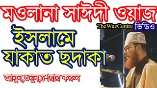 ইসলামে যাকাত ও ছদাক নিয়ে ওয়াজ। Mowlana Delwar Hossain Saidi Bangla Waz [upl. by Gough958]