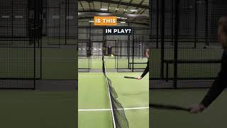 Padel Rules Question  is this net touch allowed [upl. by Hanschen]