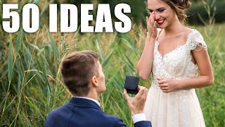 50 Best Marriage Proposal Ideas for Men How to Propose to a Girlfriend w Simple Unique Engagements [upl. by Llerred]