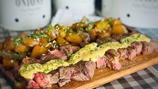 Steak 🥩 sauce moutarde et pommes de terre salardaises🥔 [upl. by Aphra927]