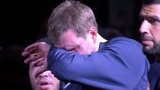 Dirk Nowitzki IN TEARS After Spurs Tribute Video Final NBA Game [upl. by Marj]