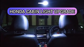 CARA GANTI LAMPU KABIN LED Honda JazzFit GK5 2019 LED CabinInterior Light Upgrade for Honda [upl. by Leonardo752]