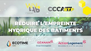 TEASER Réduire lempreinte hydrique des bâtiments Ozanam Action Logement et Ecotime Caraïbes WinLab [upl. by Thorrlow]