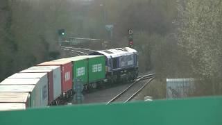 66727eb Felixstowe Birch Coppice intermodel into Hams Hall terminal Whitacre jn 21318 [upl. by Aro380]