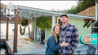 Couple lives in homemade Floating Shack for just 2500 a yr [upl. by Nitaj]