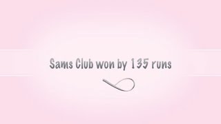 Sams Club Crushes Mars Cricket Club With A 135run Victory  Player Of the Match Suriya  010524 [upl. by Aihsatsan]