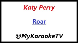 Roar KARAOKE Katy Perry [upl. by Paten]