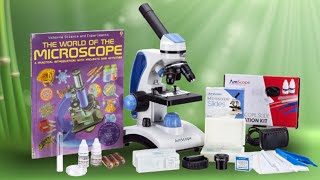 AmScope 40X 1000X Student Microscope Kit [upl. by Hurlee]