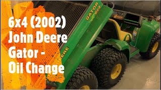 How To Change Engine Oil amp Oil Filter  John Deere XUV835 Gator™ Utility Vehicle Maintenance [upl. by Aliuqahs]