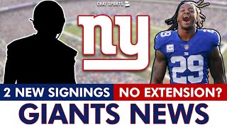 New York Giants SIGN 2 More Players To Practice Squad  Joe Schoen On Xavier McKinney Extension [upl. by Yrahk]