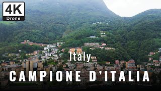 4K drone video and short documentary on campione ditalia city of Italy  Travel guide [upl. by Mokas919]