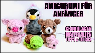 Amigurumi für Einsteiger  Häkeln für Anfänger  Grundkurs  Basics [upl. by Daza]