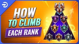 HOW TO CLIMB EACH RANK amp ESCAPE YOUR ELO  League of Legends Season 13 [upl. by Idur]