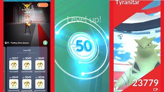 Level 50 Alakazam vs Tyranitar solo [upl. by Atisor]