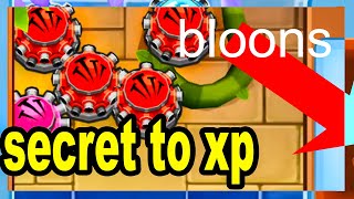 the FASTEST WAY to EARN XP in BLOONS TD BATTLES 2  GUIDE [upl. by Vivie900]