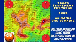 AVERTISSEMENT TEMPS EXTREMEMENT PERTURBE EN VUE OU ET QUAND PREVISION METEO LONG TERME A 15 JOURS [upl. by Angil]