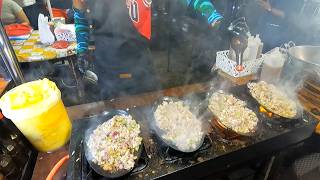 Filipino Street Food   PORK SISIG Rice Meal in Cubao Quezon City [upl. by Ebarta]