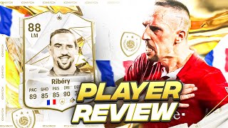 88 ICON RIBERY PLAYER REVIEW  FRANCK RIBERY  EAFC 24 ULTIMATE TEAM [upl. by Ranee]