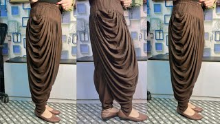 Dhoti Salwar Cutting and Stitching Very Easy Method 😊talentedrituinsan [upl. by Adnema215]