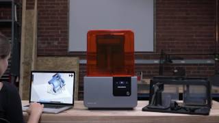 From 2 Первый запуск 3D принтера Form 2 Unboxing от компании Formlabs [upl. by Euqor]