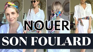 7 DIFFÉRENTES FAÇONS DE PORTER UN FOULARD [upl. by Nazarius584]