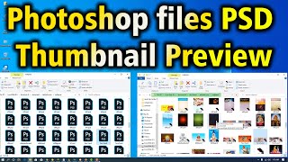 How to view Photoshop psd files as Thumbnail [upl. by Maybelle]