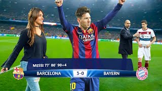 The day Lionel Messi impressed Antonela Rocuzzo and destroyed Bayern Munich [upl. by Ludovick]