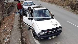 MODIFIED MARUTI 800 With SunroofSpoiler and Loud Exhaust [upl. by Nylaret]