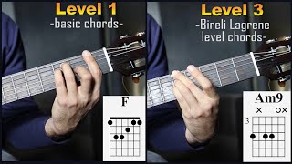 3 levels of Sunny chord progression [upl. by Aanas285]