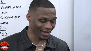 Russell Westbrook Explains Why He Doesnt Tolerate Being Called quotWestbrickquot HoopJab NBA [upl. by Pulchi]