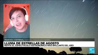 Francisca Contreras quotPerseidas es la tercera lluvia de estrellas más fuerte del añoquot [upl. by Nalor]