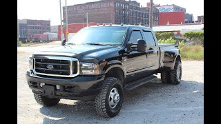 2003 Ford F350 4x4 DRW Powerstroke Diesel lifted on 35s CLEAN 175k FOR SALE COLD START VIDEO [upl. by Larina997]