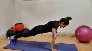 Using a Hip Resistance Band for a Pushup [upl. by Ym]