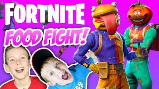 FORTNITE FOOD FIGHT Season 6 Battle Pass Family Friendly Gameplay [upl. by Eleik28]