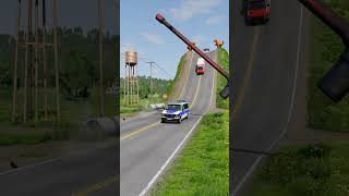 Cars amp Cargo Van vs Giant Hammer  BeamNGDrive [upl. by Goda]