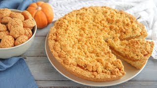 CROSTATA SBRICIOLATA DI ZUCCA Ricetta Facile  CRUMBLE PUMPKIN PIE Easy Recipe [upl. by Enida]