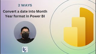 How to convert a date into Month Year format in Power BI  2 ways [upl. by Sivat]