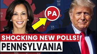 Pennsylvania Poll Results Donald Trump vs Kamala Harris 2024 US Election [upl. by Eniamirt]