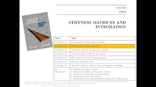 Lecture 2  Stiffness matrices and integration [upl. by Ettenaj]