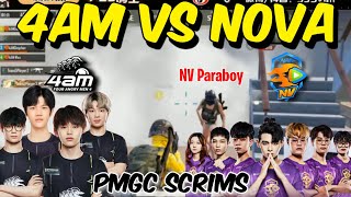 4AM vs NOVA in Pochinki Squad house in PMGC Scrims 😲🔥 [upl. by Retepnhoj253]