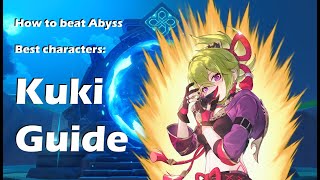 Kuki Shinobu F2P Guide Best Characters How to Beat Abyss Genshin Impact [upl. by Paresh]